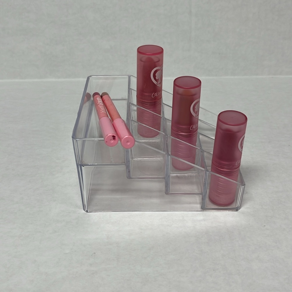12 grid tiered Clear acrylic lipstick vanity makeup organizer - Picture 5 of 10